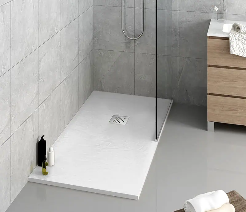 Piatto doccia in Marmogres bianco 80 &times; 120 cm